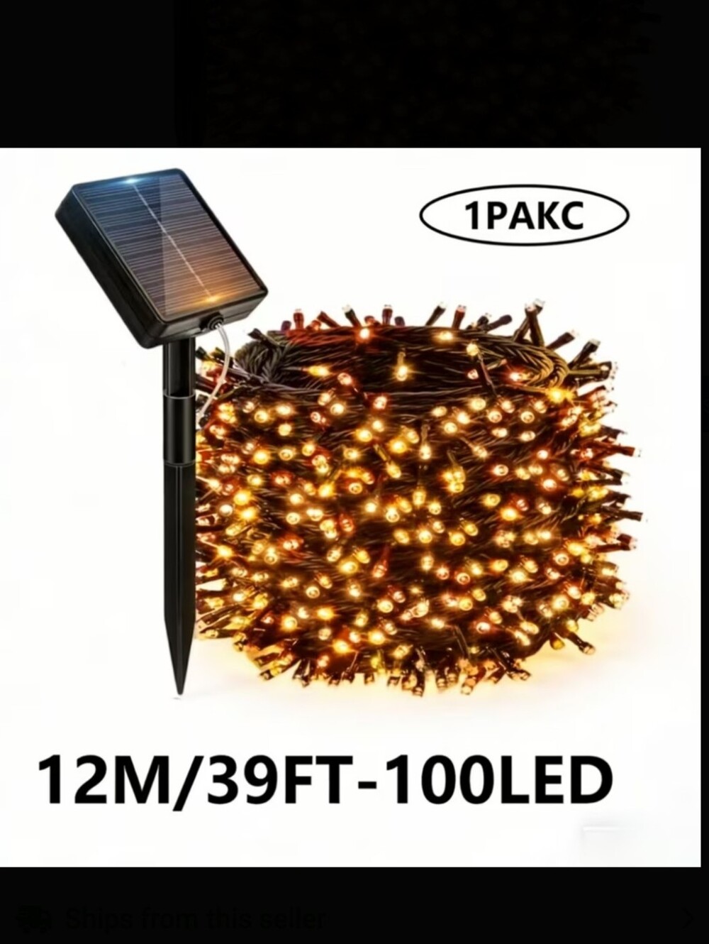 Solar Outdoor Christmas Lights